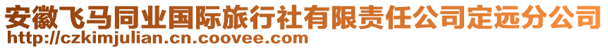 安徽飛馬同業(yè)國(guó)際旅行社有限責(zé)任公司定遠(yuǎn)分公司