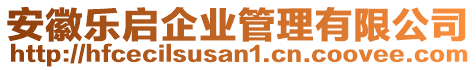 安徽樂(lè)啟企業(yè)管理有限公司