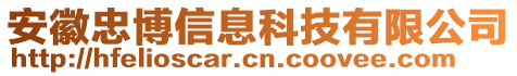 安徽忠博信息科技有限公司