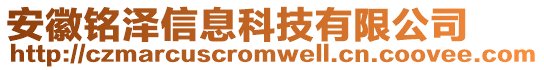 安徽銘澤信息科技有限公司