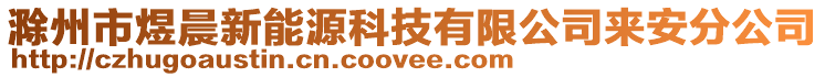 滁州市煜晨新能源科技有限公司來(lái)安分公司