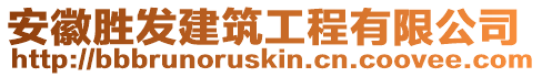 安徽勝發(fā)建筑工程有限公司