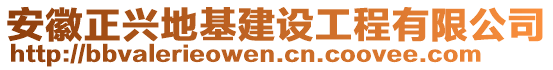 安徽正興地基建設工程有限公司