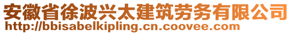 安徽省徐波興太建筑勞務(wù)有限公司