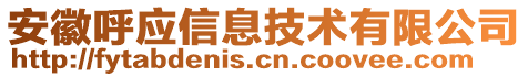 安徽呼應(yīng)信息技術(shù)有限公司