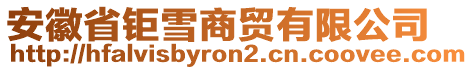 安徽省鉅雪商貿(mào)有限公司