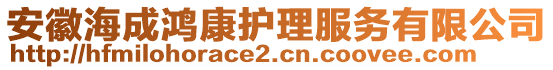 安徽海成鴻康護(hù)理服務(wù)有限公司