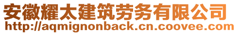 安徽耀太建筑勞務(wù)有限公司