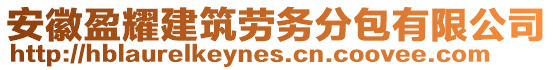 安徽盈耀建筑勞務(wù)分包有限公司