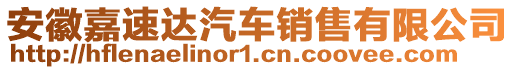 安徽嘉速達(dá)汽車銷售有限公司