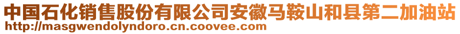 中國石化銷售股份有限公司安徽馬鞍山和縣第二加油站