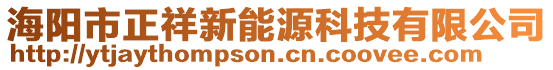 海陽市正祥新能源科技有限公司