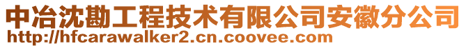 中冶沈勘工程技術(shù)有限公司安徽分公司