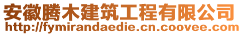 安徽騰木建筑工程有限公司