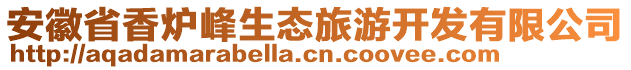 安徽省香爐峰生態(tài)旅游開發(fā)有限公司