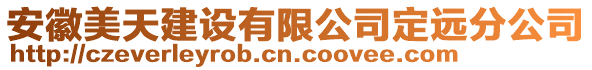 安徽美天建設有限公司定遠分公司