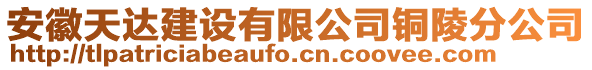 安徽天達建設(shè)有限公司銅陵分公司