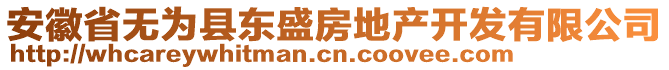 安徽省無為縣東盛房地產(chǎn)開發(fā)有限公司