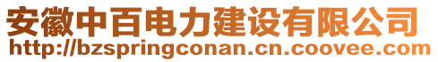 安徽中百電力建設(shè)有限公司