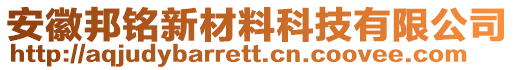 安徽邦銘新材料科技有限公司