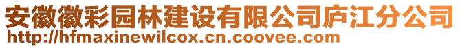 安徽徽彩園林建設(shè)有限公司廬江分公司