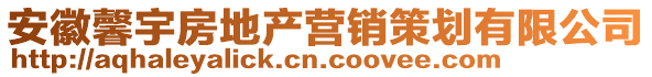 安徽馨宇房地產營銷策劃有限公司