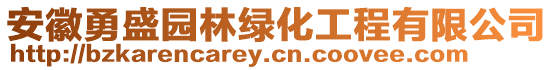 安徽勇盛園林綠化工程有限公司