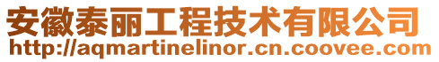 安徽泰麗工程技術(shù)有限公司