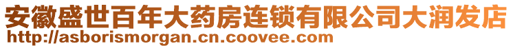 安徽盛世百年大藥房連鎖有限公司大潤發店