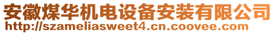 安徽煤華機(jī)電設(shè)備安裝有限公司