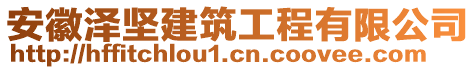 安徽澤堅(jiān)建筑工程有限公司