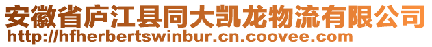 安徽省廬江縣同大凱龍物流有限公司