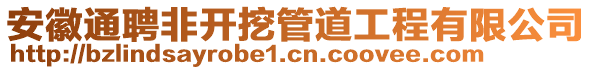 安徽通聘非開挖管道工程有限公司