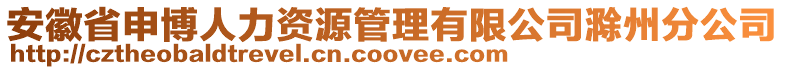 安徽省申博人力資源管理有限公司滁州分公司