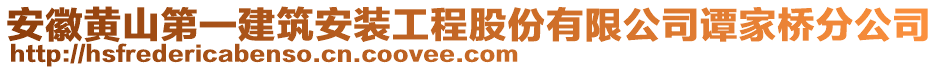 安徽黃山第一建筑安裝工程股份有限公司譚家橋分公司