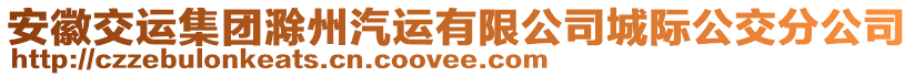 安徽交運集團滁州汽運有限公司城際公交分公司