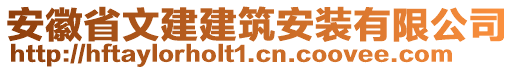 安徽省文建建筑安裝有限公司