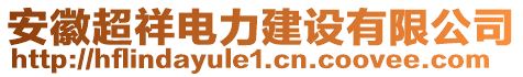 安徽超祥電力建設(shè)有限公司