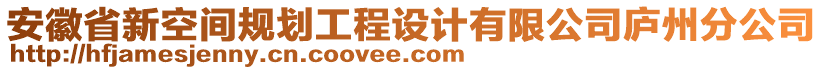 安徽省新空間規(guī)劃工程設(shè)計(jì)有限公司廬州分公司