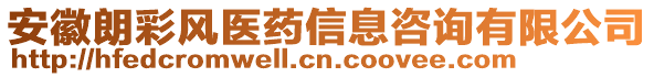 安徽朗彩風(fēng)醫(yī)藥信息咨詢有限公司