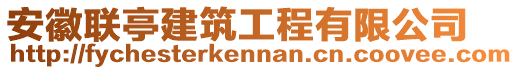 安徽聯亭建筑工程有限公司