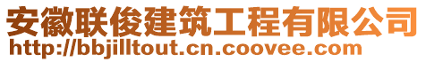 安徽聯(lián)俊建筑工程有限公司