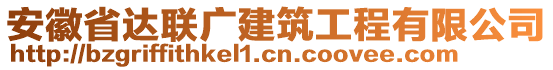 安徽省達聯(lián)廣建筑工程有限公司