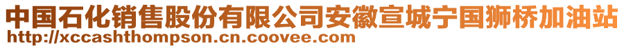 中國(guó)石化銷售股份有限公司安徽宣城寧國(guó)獅橋加油站