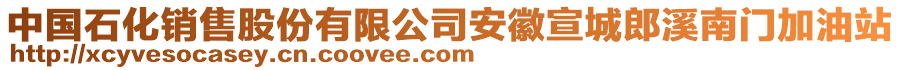 中國石化銷售股份有限公司安徽宣城郎溪南門加油站