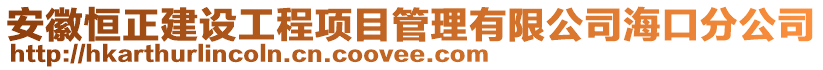 安徽恒正建設(shè)工程項目管理有限公司?？诜止? style=