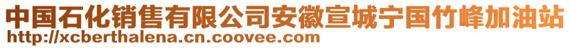 中國石化銷售有限公司安徽宣城寧國竹峰加油站