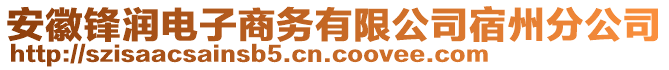 安徽鋒潤電子商務有限公司宿州分公司