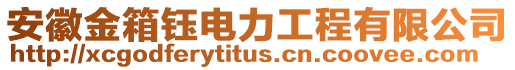 安徽金箱鈺電力工程有限公司