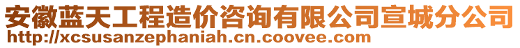 安徽藍(lán)天工程造價(jià)咨詢有限公司宣城分公司